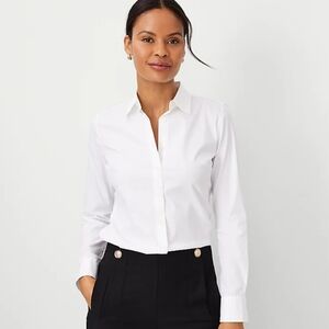 NWT Ann Taylor Petite Perfect Button Down Shirt